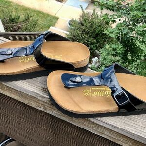 Papillio by Birkenstock size 40/US 9 women’s Black Platform Sandals, NEW